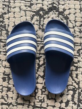 Adidas Adilette Slides Navy and White Slide Sandals